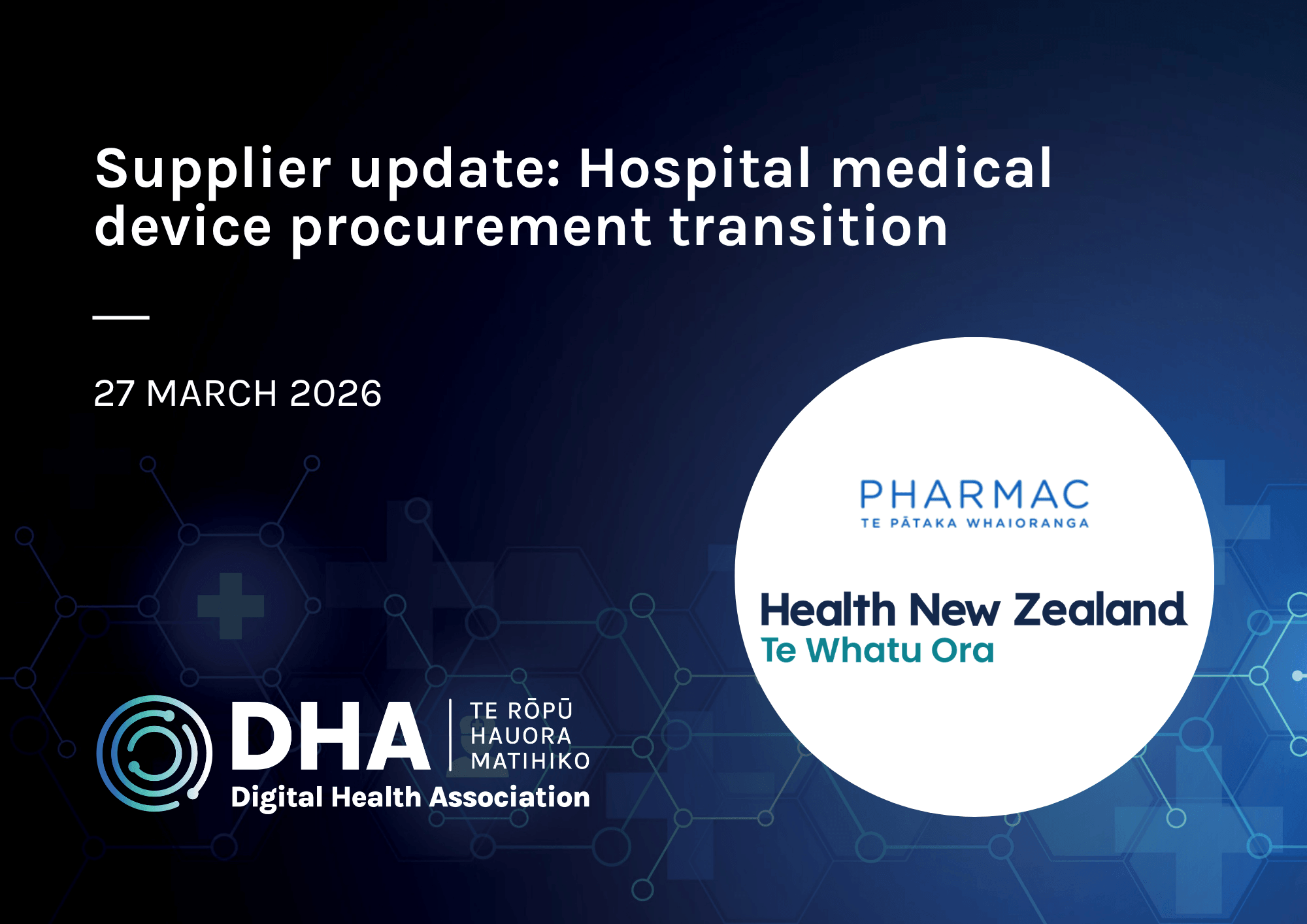 Supplier update: Hospital medical device procurement transition